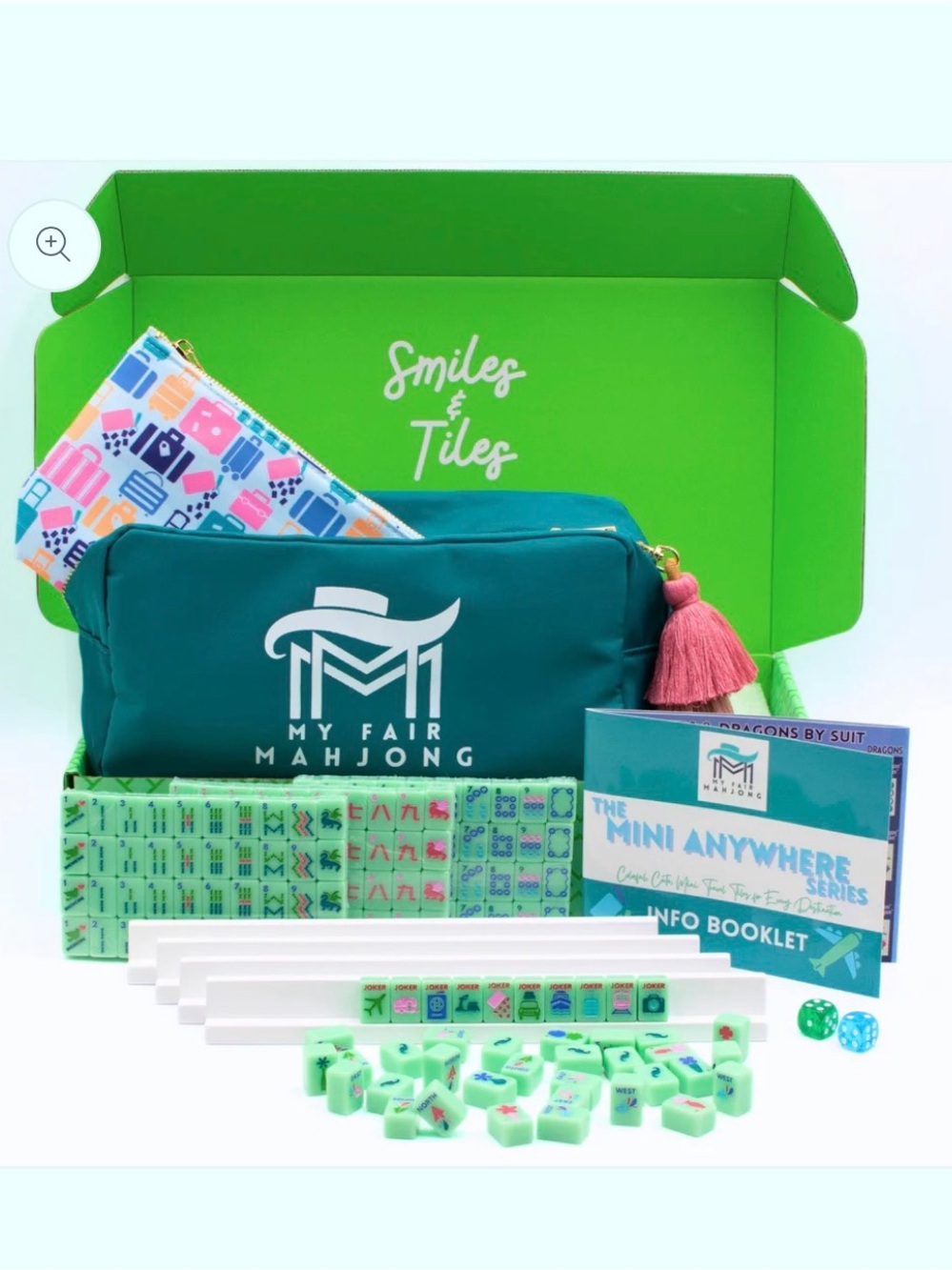 My Fair Mahjong Mini Travel Set - Mini Anywhere Series in Green